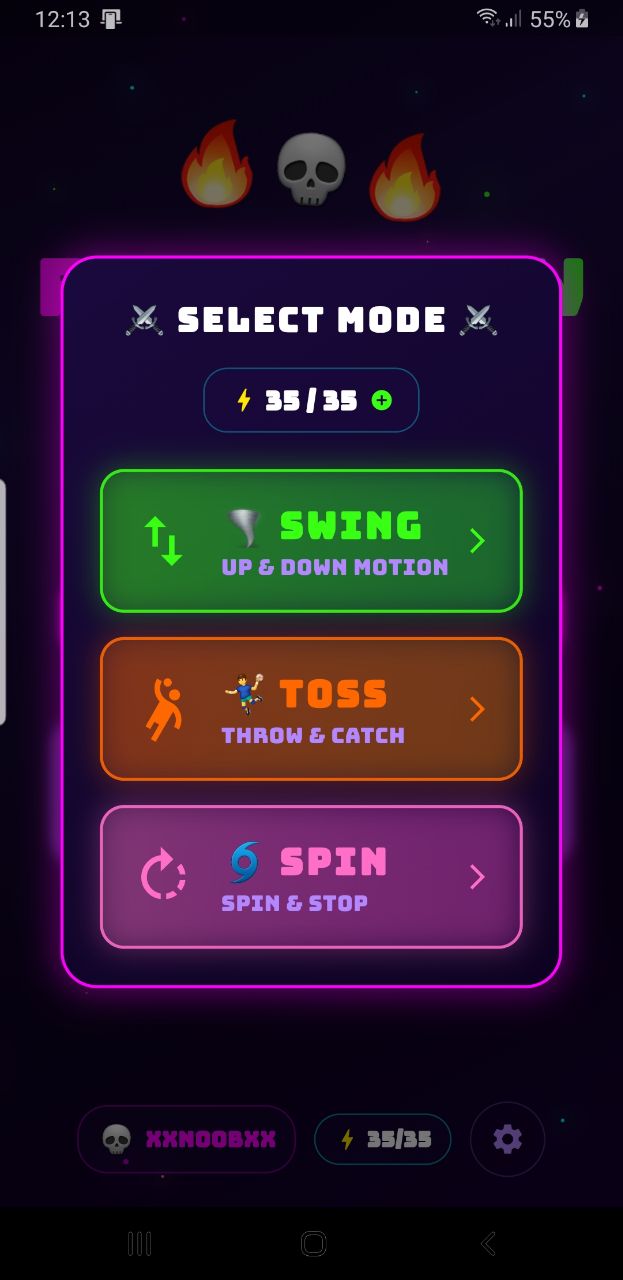 Mode select detail
