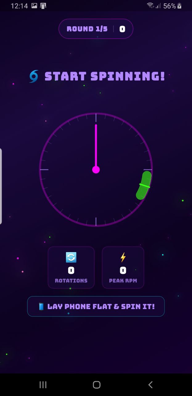 Mode select screen